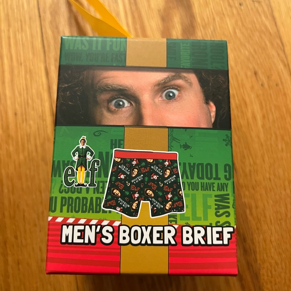 Elf boxer briefs underwear ornament